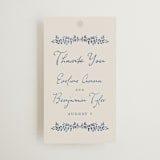 "Pavilion" - Wedding Favor Tags in Navy by Petra Kern - Front