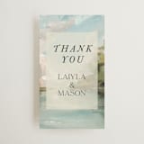 "Reflections" - Wedding Favor Tags in Lake by Lindsay Megahed - Front