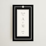 "Botanical Love" - Wedding Favor Tags in Black Tie by Susan Moyal - Front