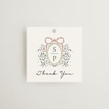 "Hand illustrated Garden Gate" - Wedding Favor Tags in Forest by Jackie Crawford - Front