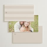 "Arabilla Overlap" - Wedding Favor Tags in Linen by Kelly Schmidt - Back of Card Options