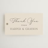 "Tendu" - Wedding Favor Tags in Creme by Carly Reed Walker - Front