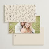 "Tendu" - Wedding Favor Tags in Creme by Carly Reed Walker - Back of Card Options