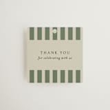 "Holiday Ribbon" - Wedding Favor Tags in Ruby by Jackie Crawford - Front