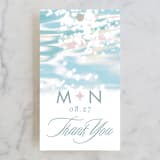 "Glisten" - Wedding Favor Tags in Rose Quartz by Sam Dubeau - Front