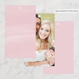 "Glisten" - Wedding Favor Tags in Rose Quartz by Sam Dubeau - Back of Card Options