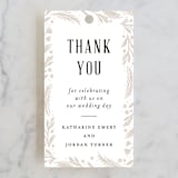 "Operatic" - Wedding Favor Tags in Cream by Paper Raven Co. - Front
