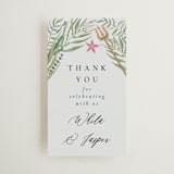 "Part Of Your World from Disney's Little Mermaid" - Wedding Favor Tags in Sea by Alethea and Ruth - Front