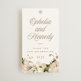 "Felicity" - Wedding Favor Tags in Pearl by Leah Bisch - Front