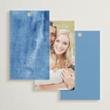 "Royal" - Wedding Favor Tags in Cobalt by Petra Kern - Back of Card Options