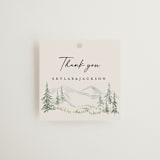 "Paradise" - Wedding Favor Tags in Forest by Petra Kern - Front