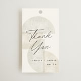 "Camille" - Wedding Favor Tags in Stone by Jackie Crawford - Front