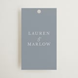 "Americana " - Wedding Favor Tags in Sea by leslie hamer - Front