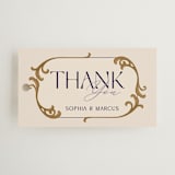 "Gilded" - Wedding Favor Tags in Cerulean by GeekInk Design - Front