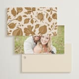 "Gilded" - Wedding Favor Tags in Cerulean by GeekInk Design - Back of Card Options