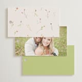 "delicate florals" - Wedding Favor Tags in Snow by Lori Wemple - Back of Card Options