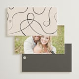 "Bow" - Wedding Favor Tags in Tuxedo by Corinne Malesic - Back of Card Options