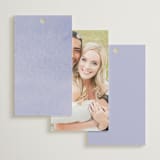 "Sweeping Meadow" - Wedding Favor Tags in Wisteria by Everett Paper Goods - Back of Card Options