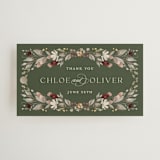 "fleur sauvage" - Wedding Favor Tags in Vert by Erin Deegan - Front