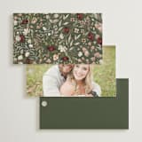 "fleur sauvage" - Wedding Favor Tags in Vert by Erin Deegan - Back of Card Options