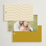 "Swoop" - Wedding Favor Tags in Marigold by Stacey Day - Back of Card Options