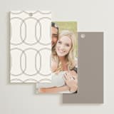 "The Hudson" - Wedding Favor Tags in Latte by Kristie Kern - Back of Card Options