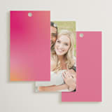 "Pop Romance" - Wedding Favor Tags in Fruit Punch by Ashley DeMeyere - Back of Card Options