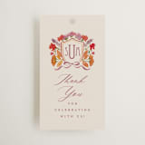 "Crest Fall" - Wedding Favor Tags in Autumn by Pink House Press - Front