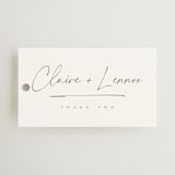 "Full Photo" - Wedding Favor Tags in Chiffon by Orasie - Front