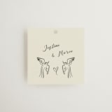 "Sundaland Gardens" - Wedding Favor Tags in Ivory by Ani Somi - Front