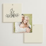 "Sundaland Gardens" - Wedding Favor Tags in Ivory by Ani Somi - Back of Card Options