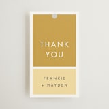 "Colorfield" - Wedding Favor Tags in Buttercup by Snow and Ivy - Front