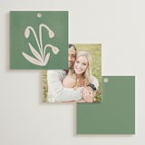 "Friendly Flowers" - Wedding Favor Tags in Emerald by Ani Somi - Back of Card Options