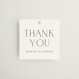 "Classic Chic" - Wedding Favor Tags in Pearl by Shirley Lin Schneider - Front