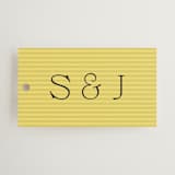 "Antique Ribbon" - Wedding Favor Tags in Citrine by Olivia Kanaley Inman - Front