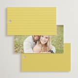 "Antique Ribbon" - Wedding Favor Tags in Citrine by Olivia Kanaley Inman - Back of Card Options