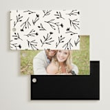"Belle Romance" - Wedding Favor Tags in Onyx by Katherine Moynagh - Back of Card Options