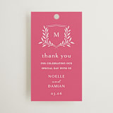 "Everlasting" - Wedding Favor Tags in Carnation by Jennifer Postorino - Front