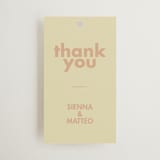 "Sienna" - Wedding Favor Tags in Salmon by Ellen Schlegelmilch - Front