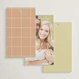 "Sienna" - Wedding Favor Tags in Salmon by Ellen Schlegelmilch - Back of Card Options