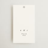 "traditional love story" - Wedding Favor Tags in Black Tie by Phrosné Barwood - Front