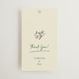"The Pairfect" - Wedding Favor Tags in Waterlily by Helena Vitto - Front