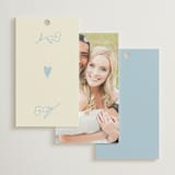 "The Pairfect" - Wedding Favor Tags in Waterlily by Helena Vitto - Back of Card Options