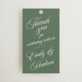 "Enchanted" - Wedding Favor Tags in Garden by Alston Foster - Front