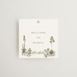 "Rancho" - Wedding Favor Tags in Verde by Megan Davis - Front