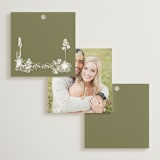 "Rancho" - Wedding Favor Tags in Verde by Megan Davis - Back of Card Options