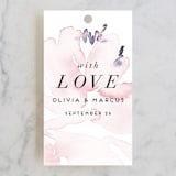 "Florista Modernista" - Wedding Favor Tags in Azalea by Petra Kern - Front
