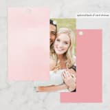 "Florista Modernista" - Wedding Favor Tags in Azalea by Petra Kern - Back of Card Options