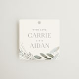 "Amorino" - Wedding Favor Tags in Sage by Petra Kern - Front