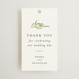"Verdure" - Wedding Favor Tags in Garden by Leah Bisch - Front